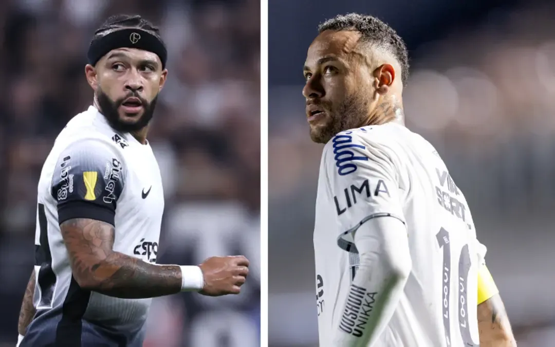 Memphis x Neymar: Quem Venceu Mais Duelo? Confira o Retrospecto de Corinthians e Santos