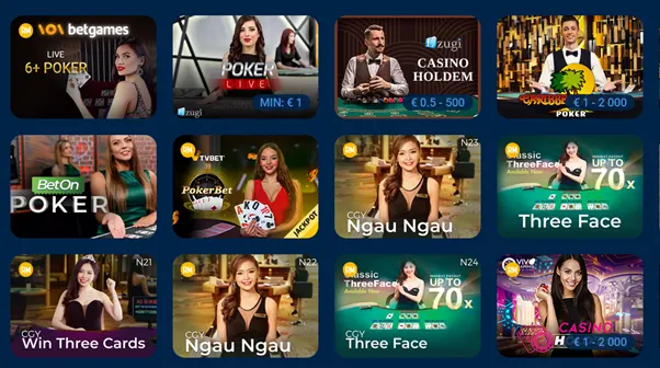 Pokerové hry v českém kasinu Mostbet
