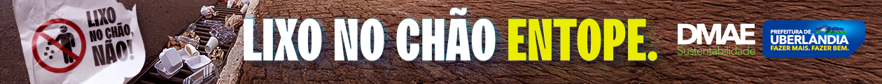 Banner Lixo no Chão Não DMAE